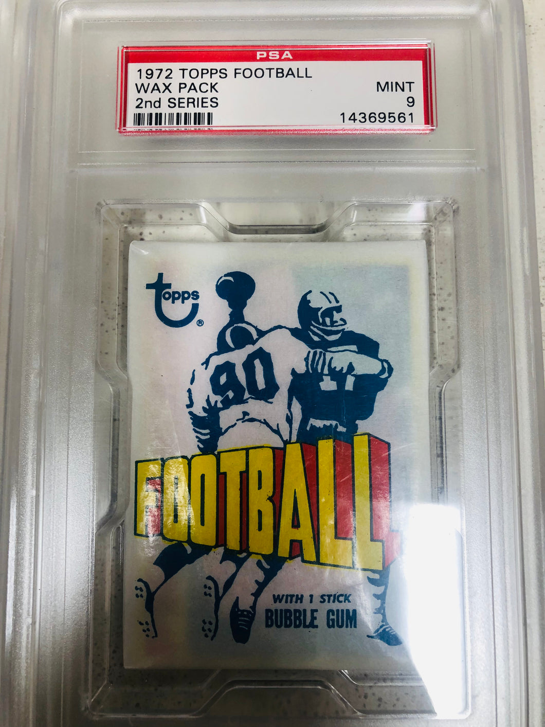 1972 Topps Football Wax Pack 2nd Ser PSA 9