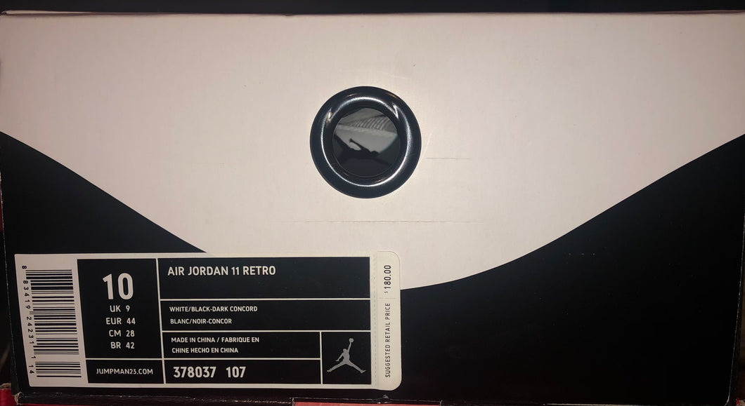 Nike Air Jordan 11 Concord Size 10 US