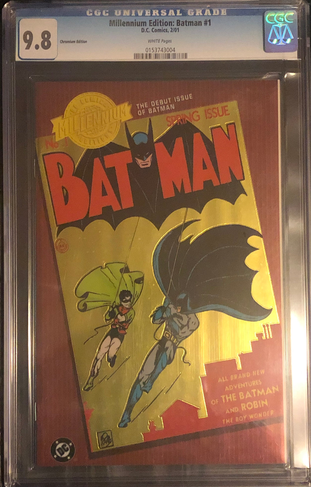 2001 Mellenium Edition Batmen #1 CGC 9.8