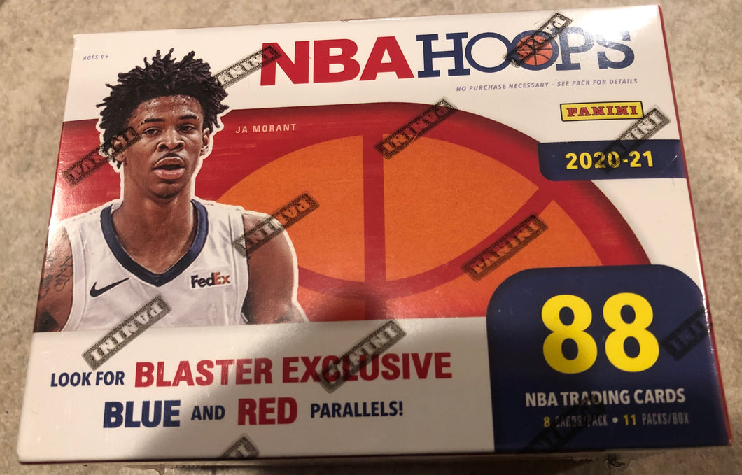 2020 21 NBA Hoops Blaster Box Factory Sealed