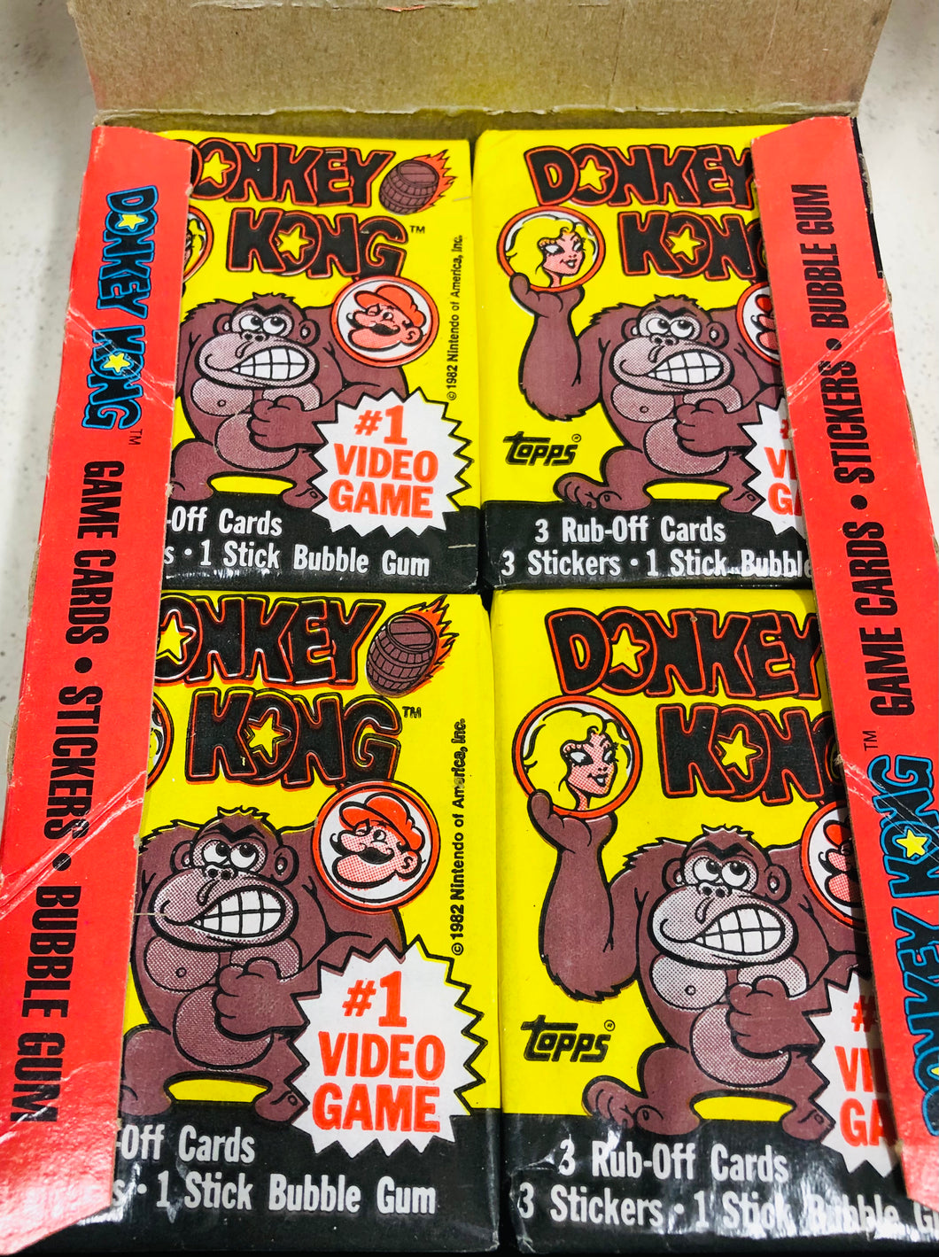 1982 Topps Donkey Kong Wax Box Guaranteed Unopened WPK