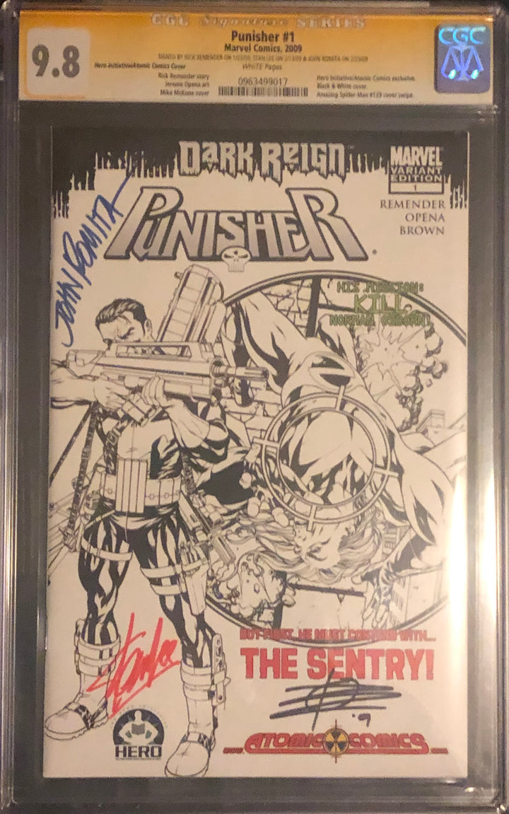 2009 Punisher Dark Reign 3 Sigs CGC 9.8