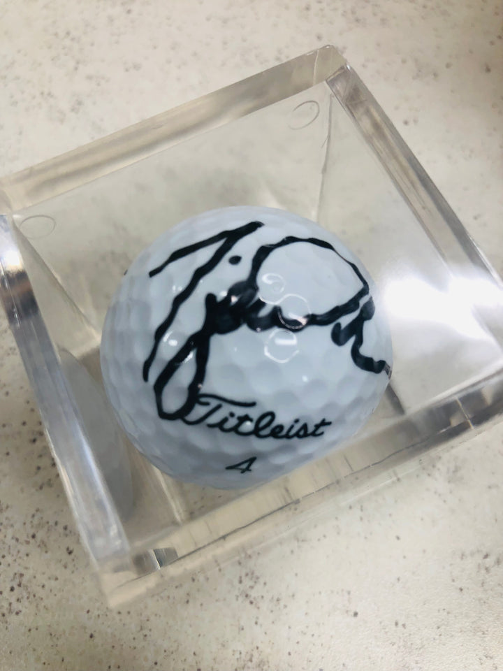 Tiger Woods Signed Titleist Golfball Early RY