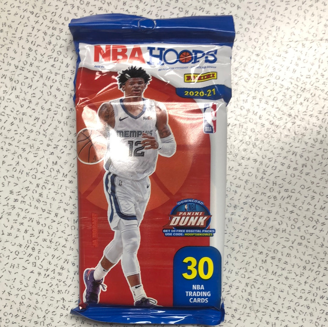 2020-21 Panini NBA Hoops 30 Pack Factory Sealed