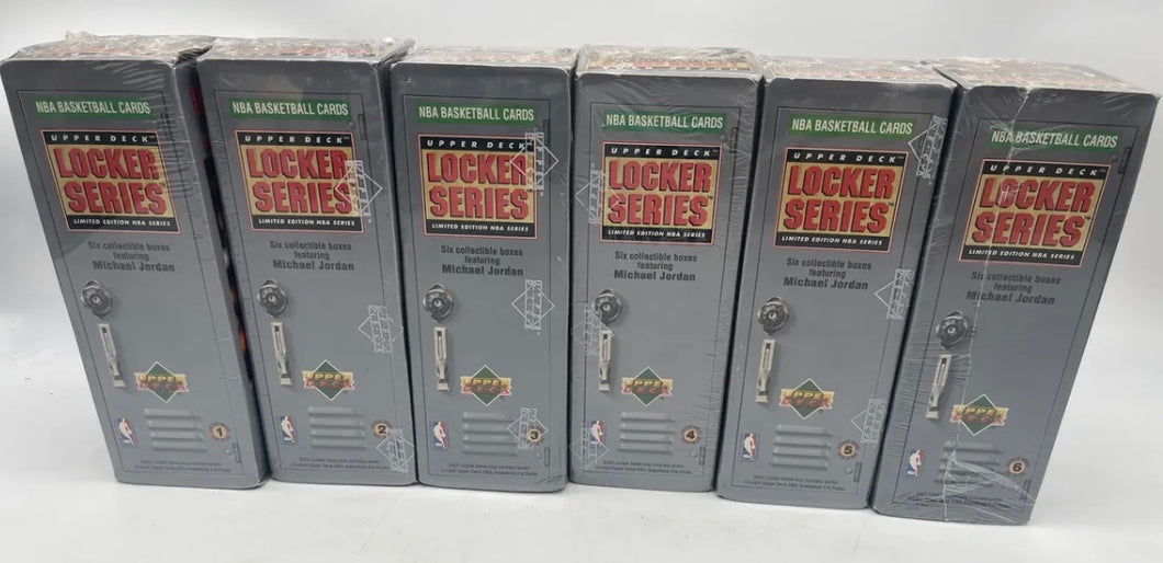 1991/92 UPPER DECK BASKETBALL LOCKER SERIES BOXES #1-6 with Jordan /Sealed Boxes