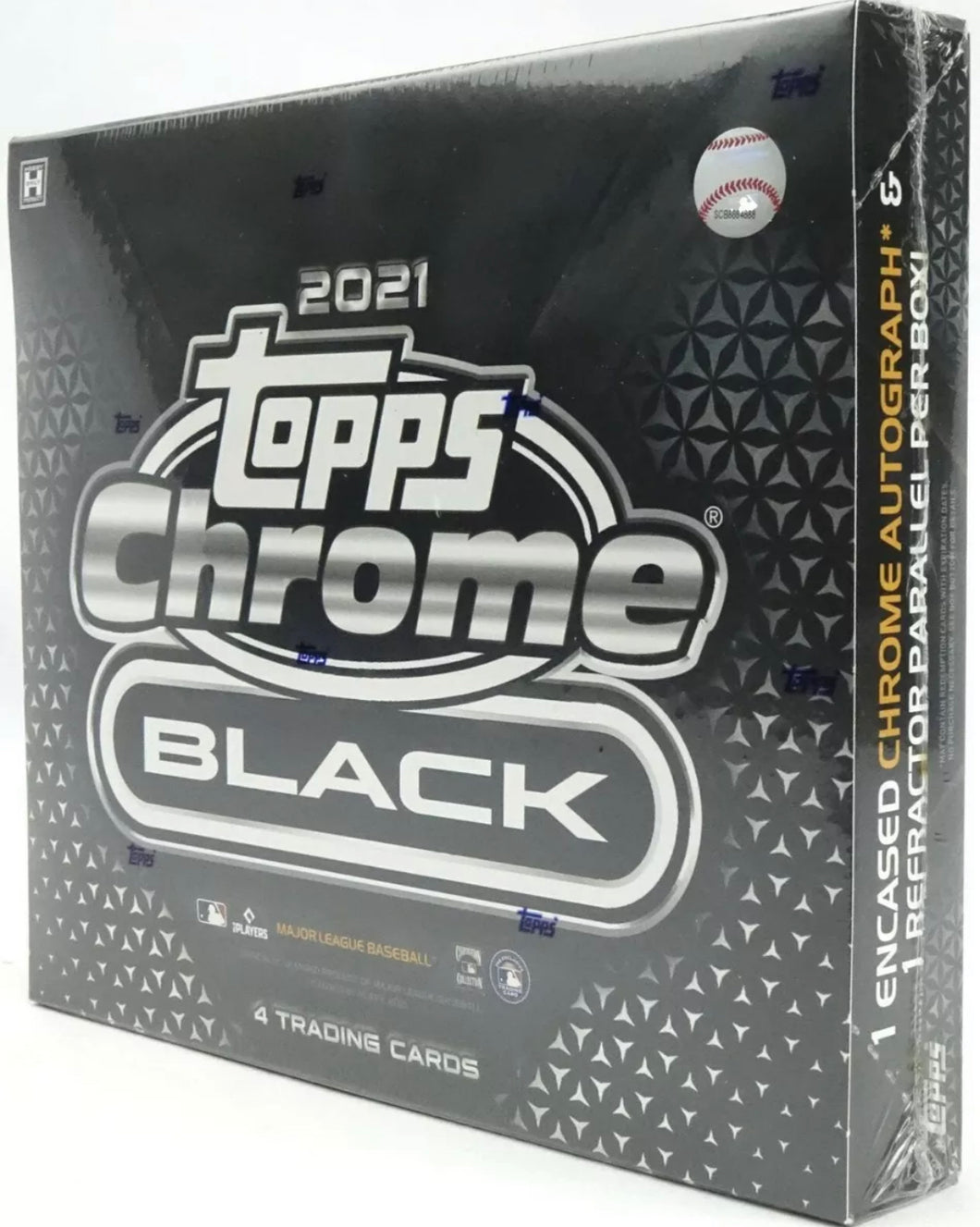 2021 Topps Chrome Black Hobby Baseball Factory Sealed Unopened Box