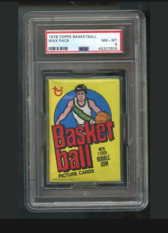 1978 Topps Basketball Wax Pack PSA8