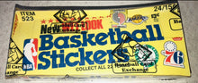 Load image into Gallery viewer, 1977 78 Fleer Basketball Stickers Box BBCE Authenticated
