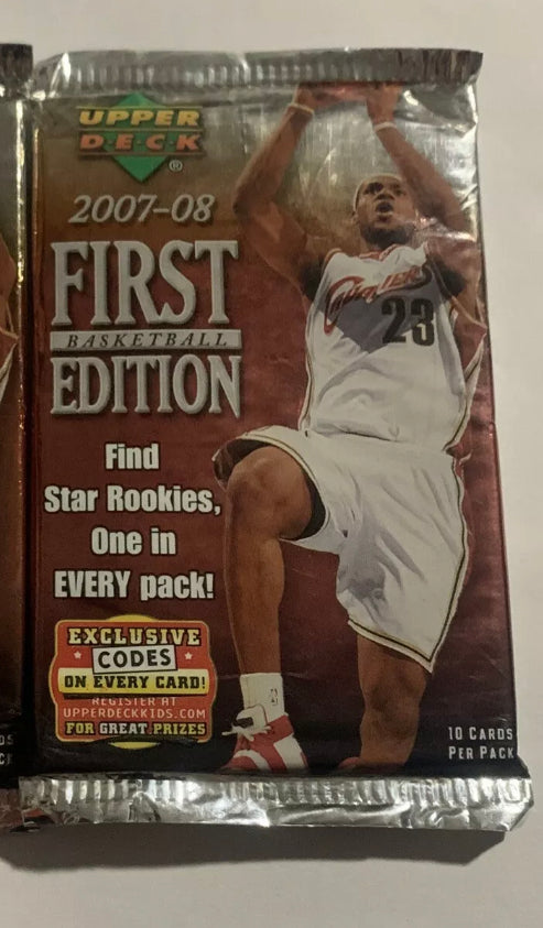 2007-08 Upper Deck First Edition Basketball 2 Sealed Packs Kevin Durant RC?