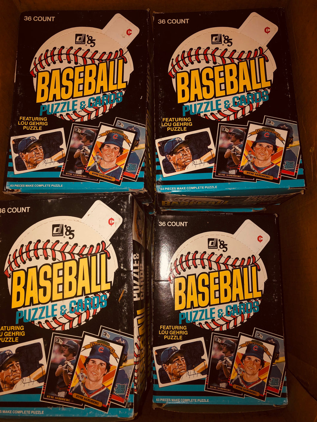 1985 Donruss Baseball Box FASC Guaranteed Authentic WPK