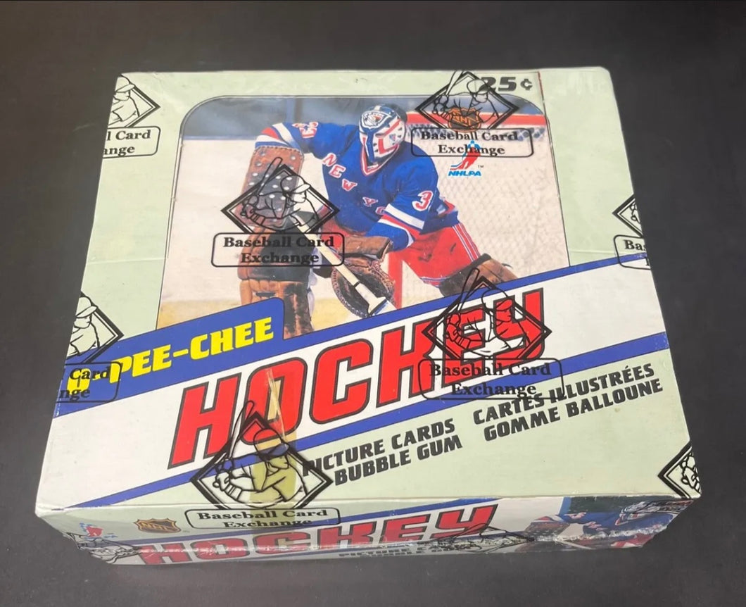 1981 82 OPC HOCKEY WAX BOX BBCE AUTHENTICATED