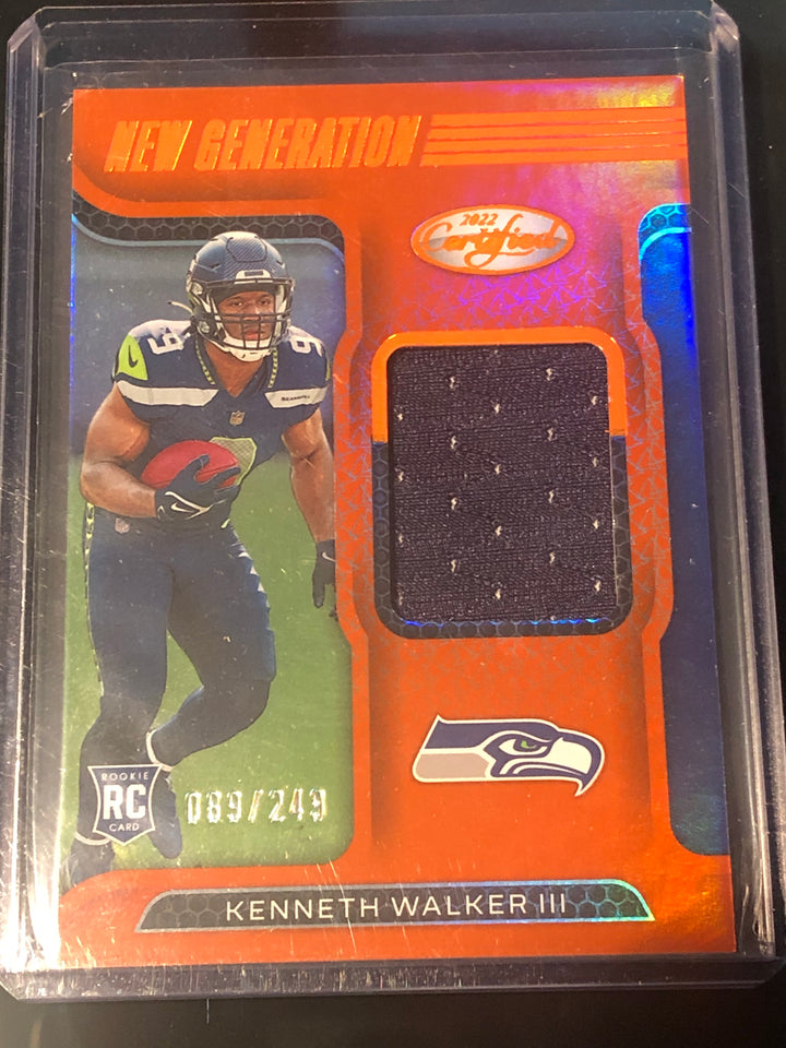 2022 Leaf Cerified Kenneth Walker Patch /249