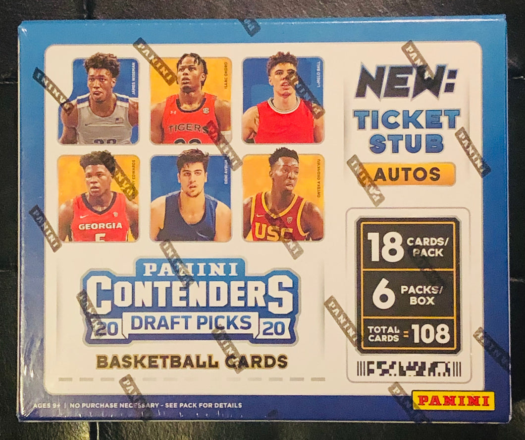 2020 Panini Contenders Basketball Draft Picks Box