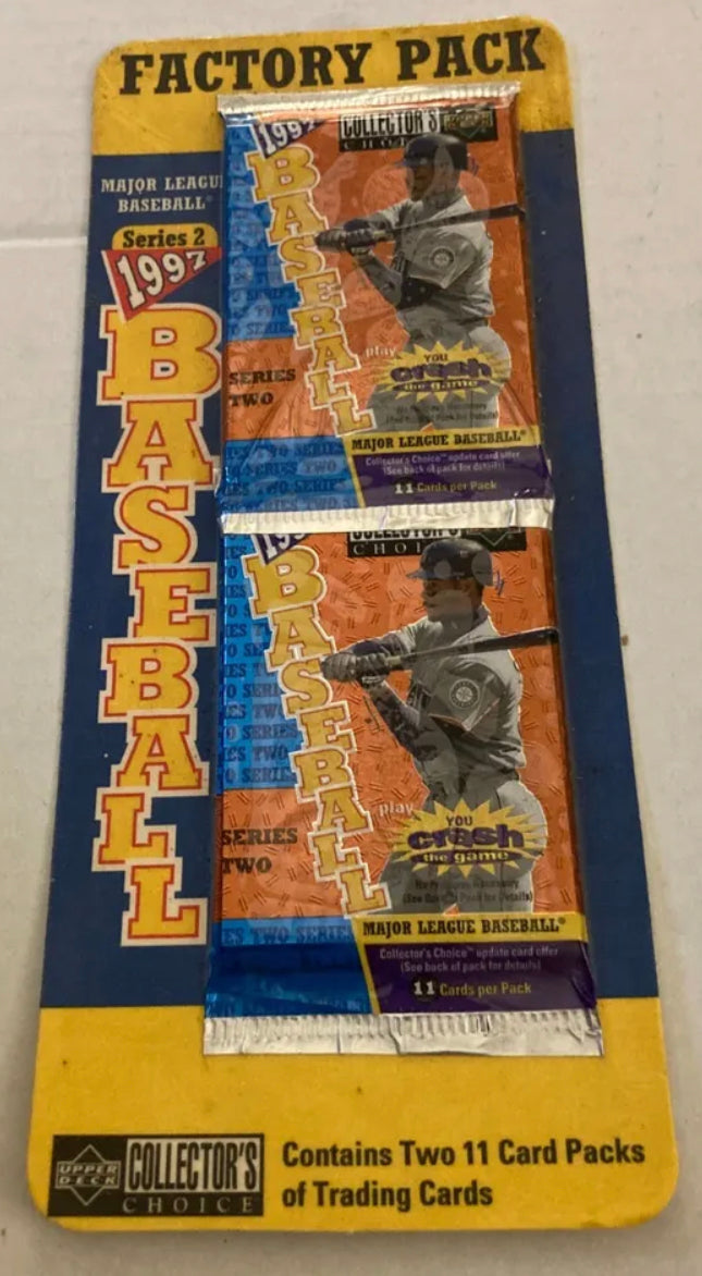 1997 Collector's Choice Series 2 Sealed 2 Pack Possible Gold Signatures?