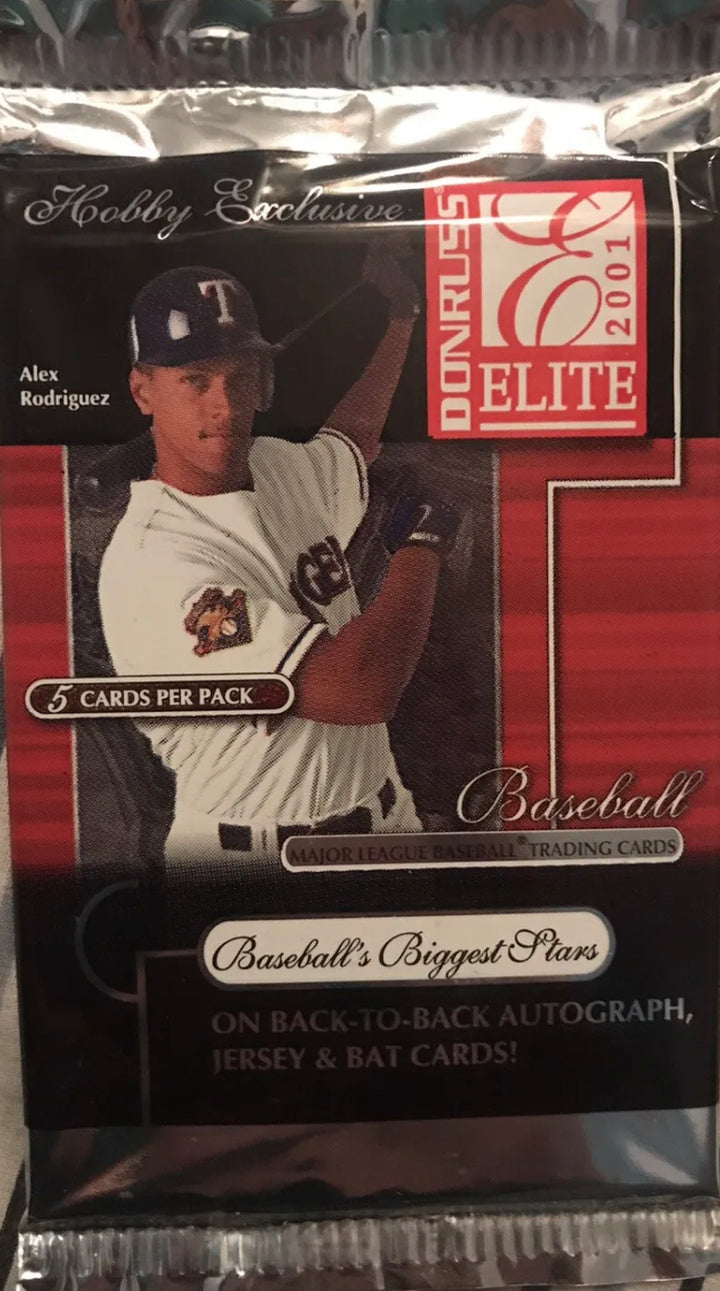 2001 Donruss Elite Factory Sealed Hobby Pack! Possible Ichiro & Pujols RCs! HOF
