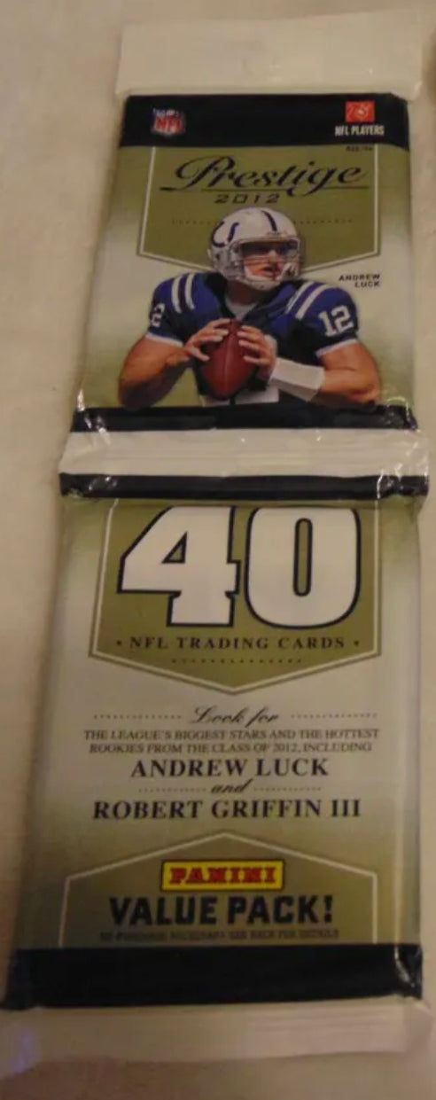 2012 Panini Prestige Football Factory Sealed JUMBO RACK Pack