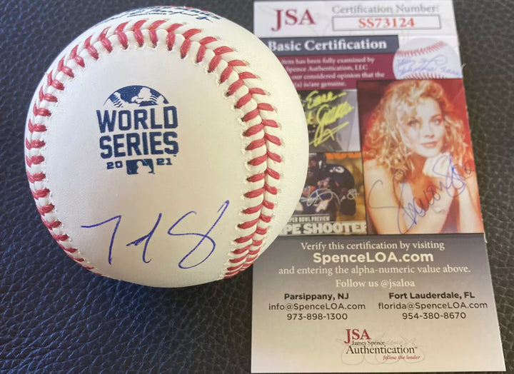 Ted Cruz Signed 2021 World Series Baseball Politician United States Senator COA