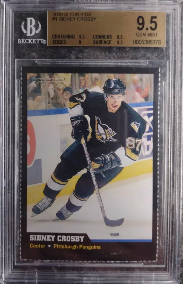 2005 SI For Kids Sidney Crosby RC BGS 9.5 Highest Grade !