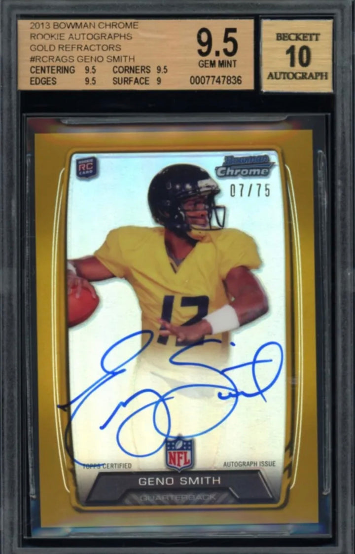 Geno Smith Rookie Auto /99 SP 2013 Showcase Authentic
