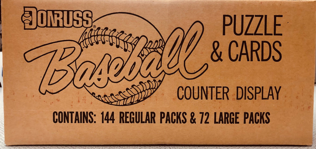 1989 Donruss Baseball Counter Wax Display Case Factory Sealed