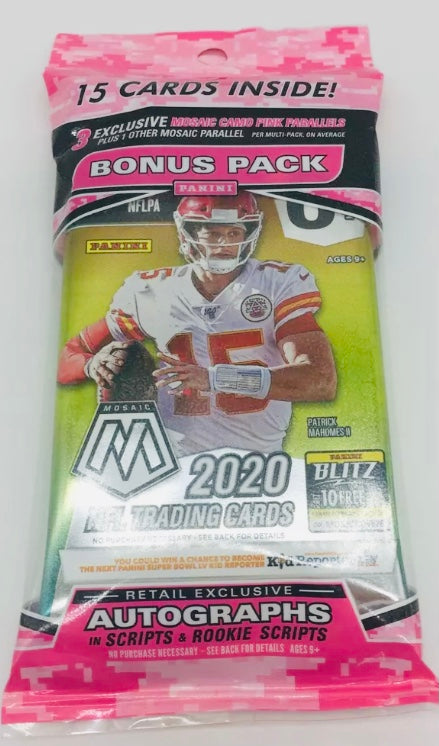 2020 Panini Football Mosaic Cello Pack Unopened