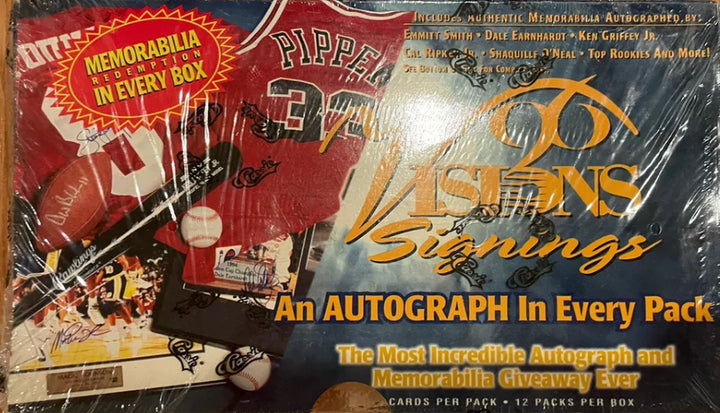 1996 Visions Signings BASKETBALL BASEBALL BOX Unopened Sealed AUTOGRAPHS M50