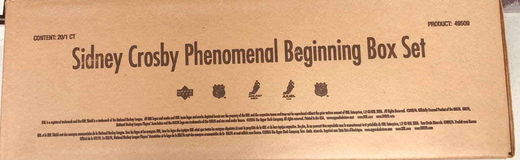 2005 Upper Deck Phenomenal Beginnings Sidney Crosby Factory Case
