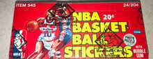 Load image into Gallery viewer, 1978 79 Fleer Basketball Stickers Box BBCE Authenticated
