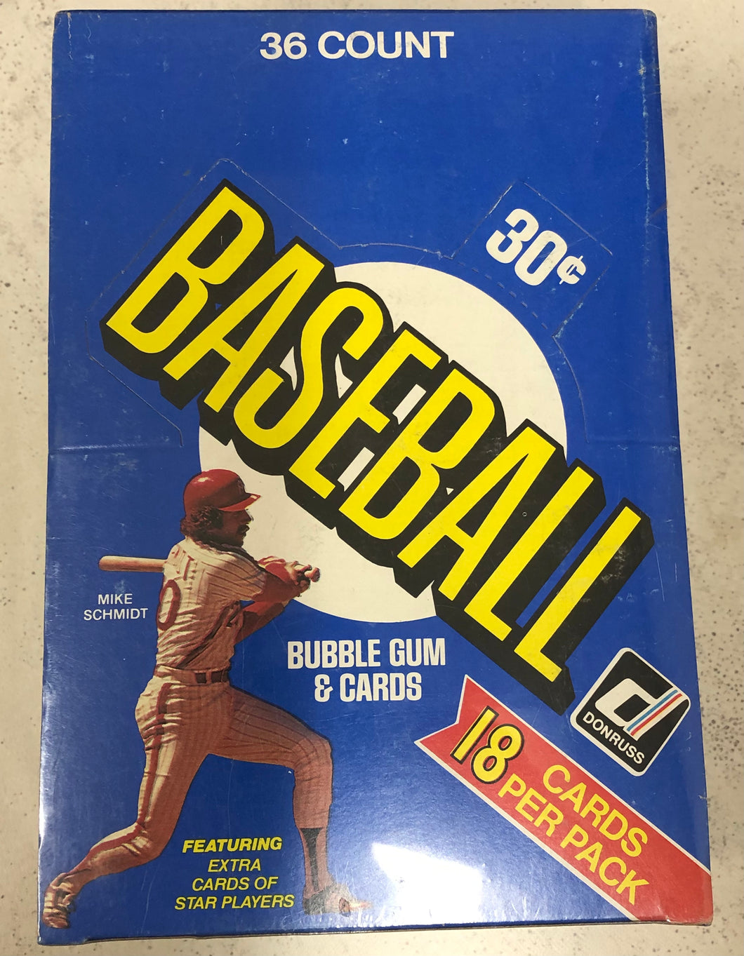 1981 Donruss Baseball Wax Box BBCE Authenticated