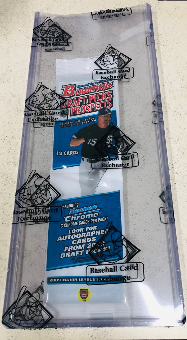 2009 Bowman Draft Picks & Prospects Rack Pack BBCE Authenticated