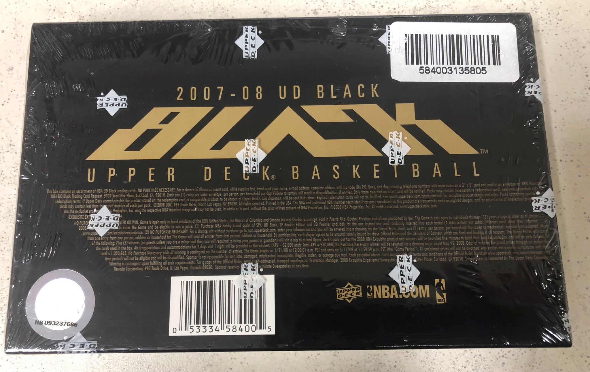 2007 08 Upper Deck Black Basketball Hobby Box – Wax Pack Kid