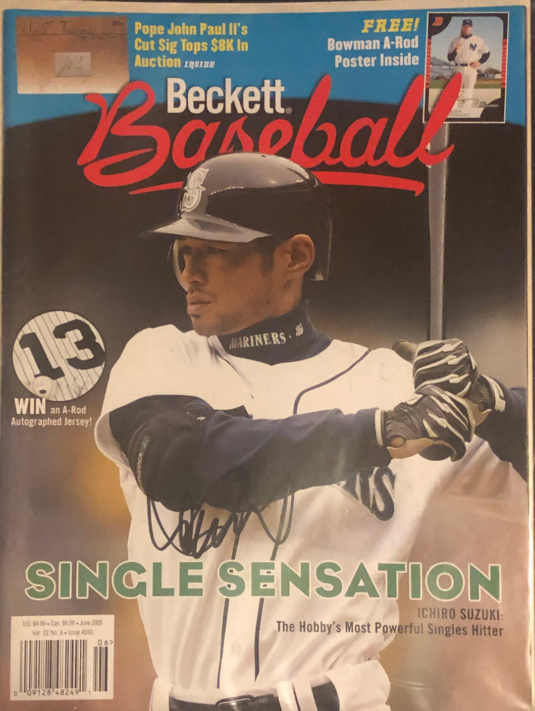 2005 Beckett Baseball Signed Ichiro