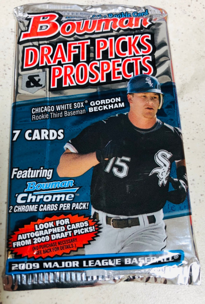 2009 Bowman Chrome Baseball Hobby Pack Guaranteed Unopened WPK