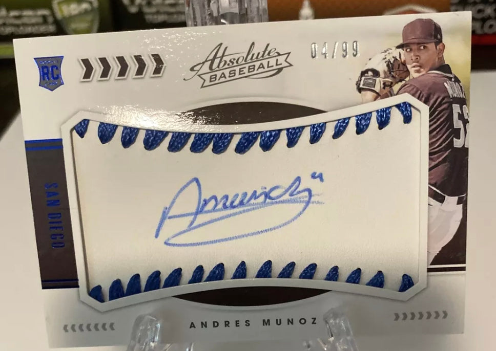 2020 Absolute Baseball Andres Munoz Auto #/99 MARINERS