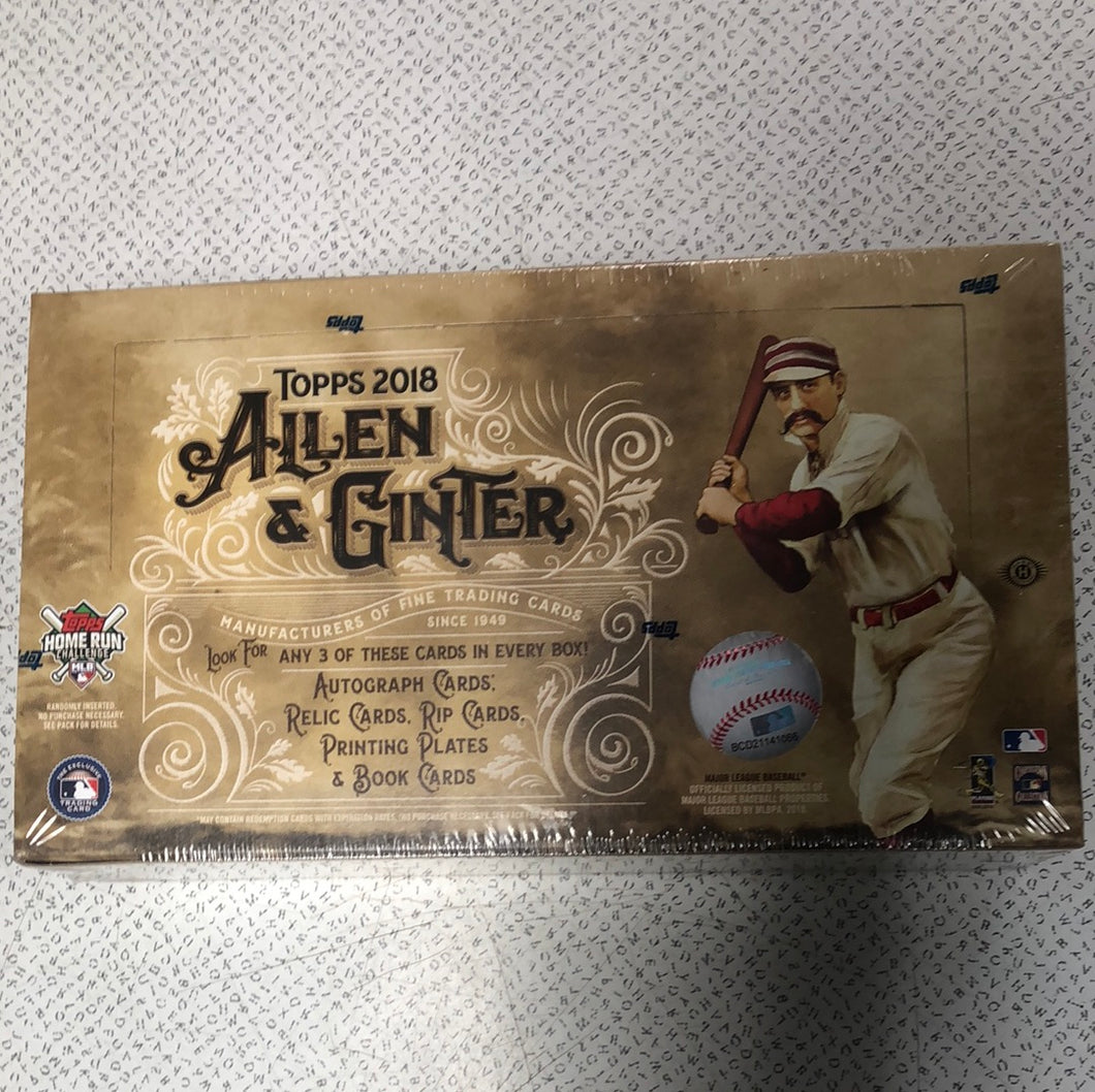 2018 Topps Allen & Ginter Hobby Baseball Box Factory Sealed