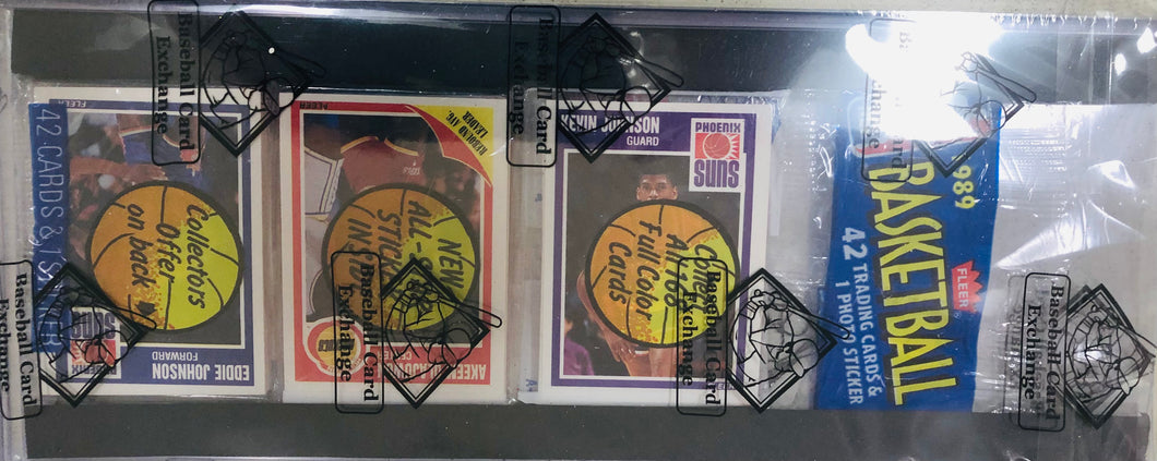 1989 Fleer Basketball Rack Pack Jordan back BBCE Authenticated