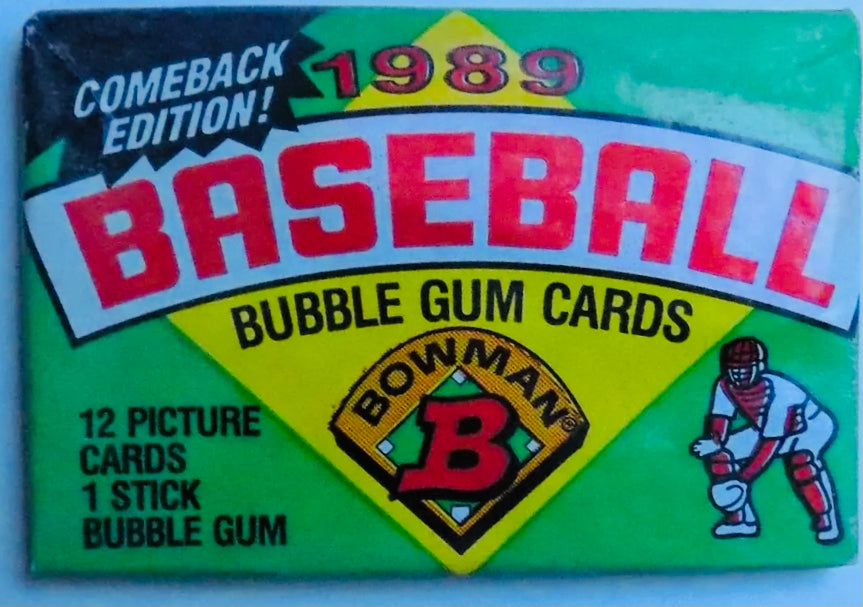 1989 Bowman Wax Pack Guaranteed Unopened WPK