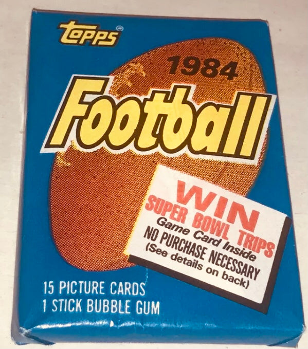 1984 Topps Football Wax Pack Guaranteed Unopened WPK