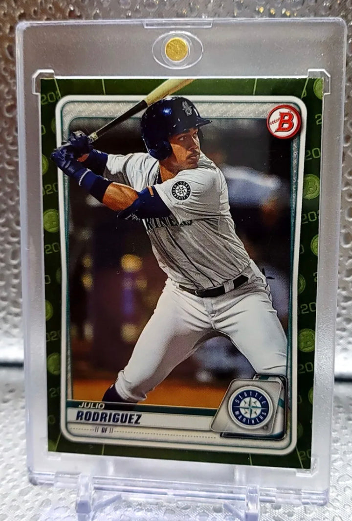 JULIO RODRIGUEZ 2020 Bowman CAMO PARALLEL SP Rookie ROY