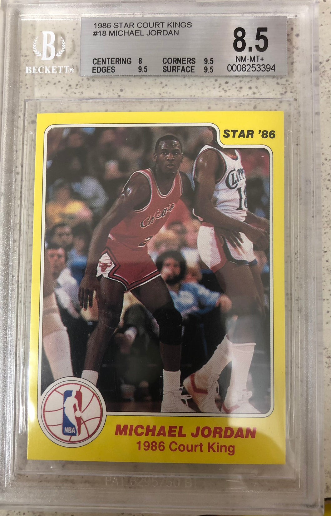 1986 Star Court Kings Jordan BGS 8.5