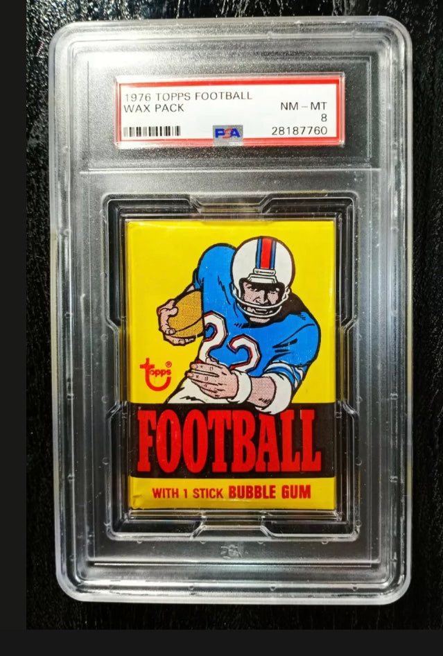 1976 Topps Football Wax Pack PSA 8