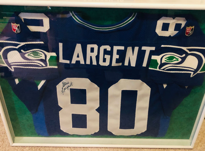 Steve Largent Signed Seahawks Jersey