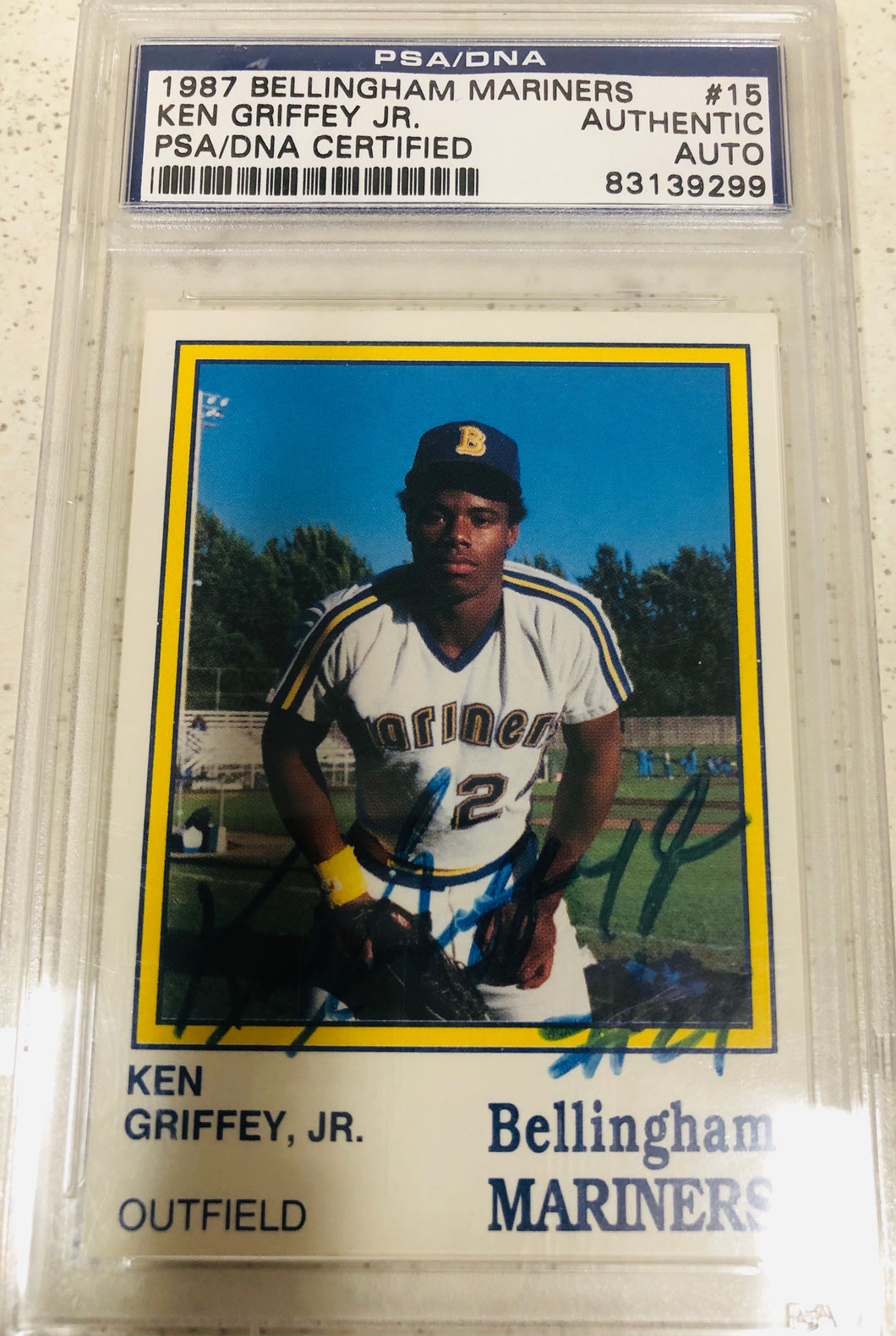 1987 Bellingham Mariners Griffey Jr. Minor PSA Auto