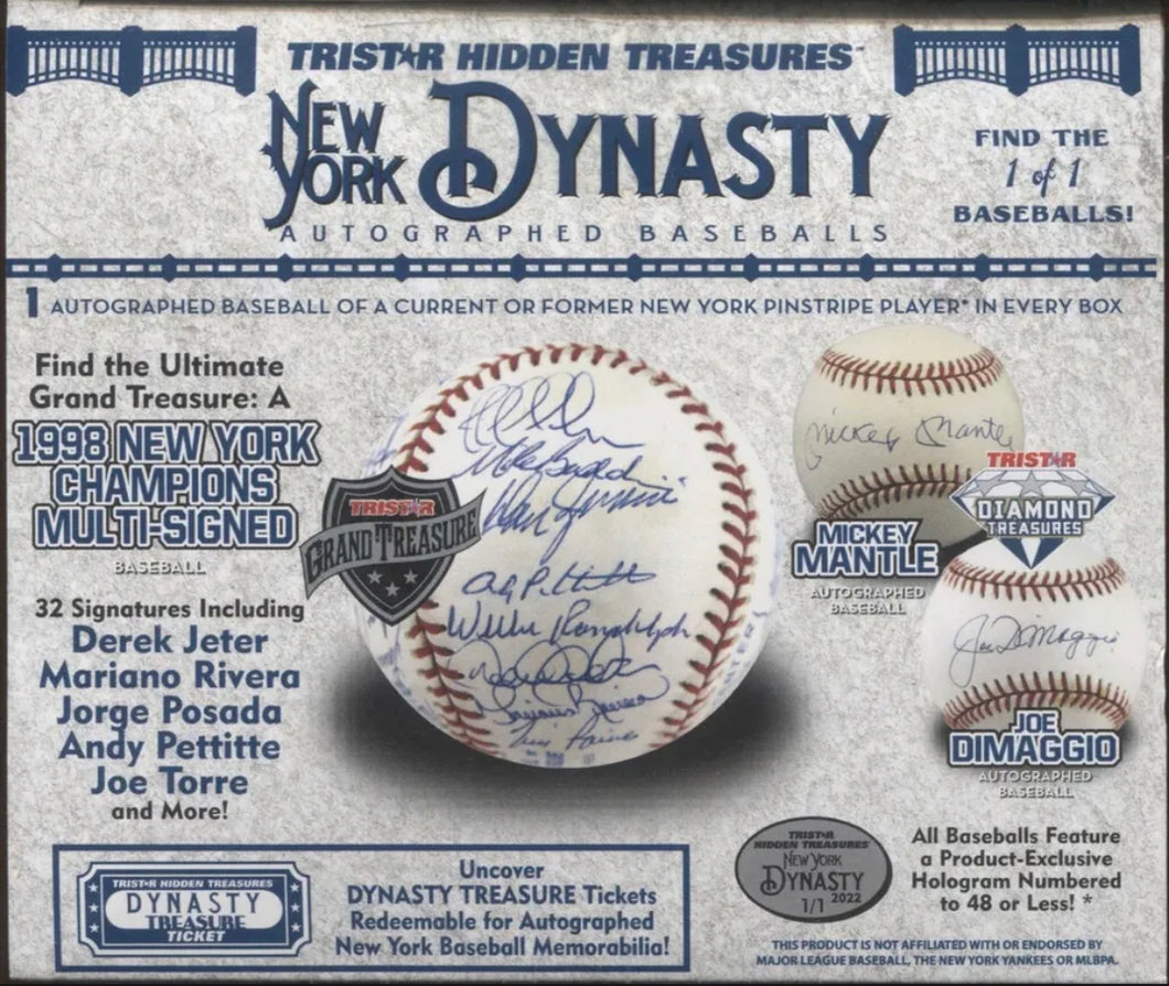 2022 Tristar Hidden Treasures Autographed Baseball New York Dynasty Edition Box