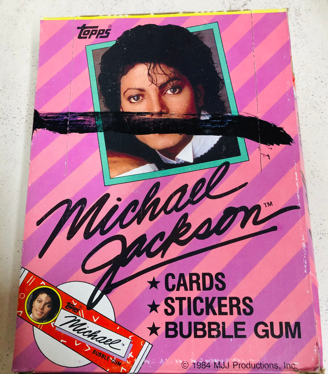 1984 Michael Jackson Red Lips Wax Box Guaranteed Unopened WPK