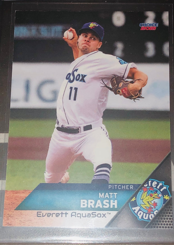 2021 Everett Aqua Sox Matt Brash RC