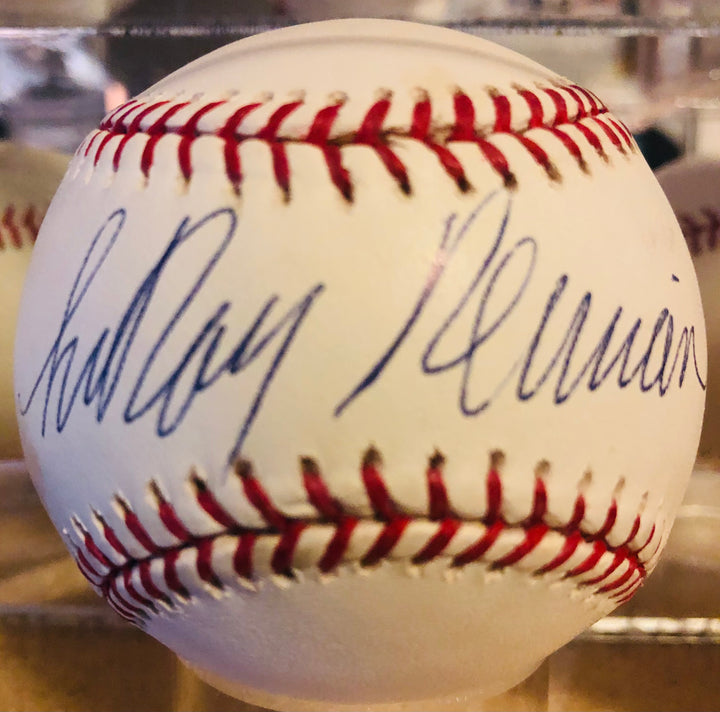 Leroy Neiman Signed Baseball Guaranteed Authentic WPK