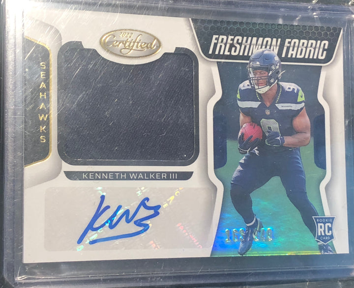 2022 Kenneth Walker /349 Panini Certified Freshman Fabric