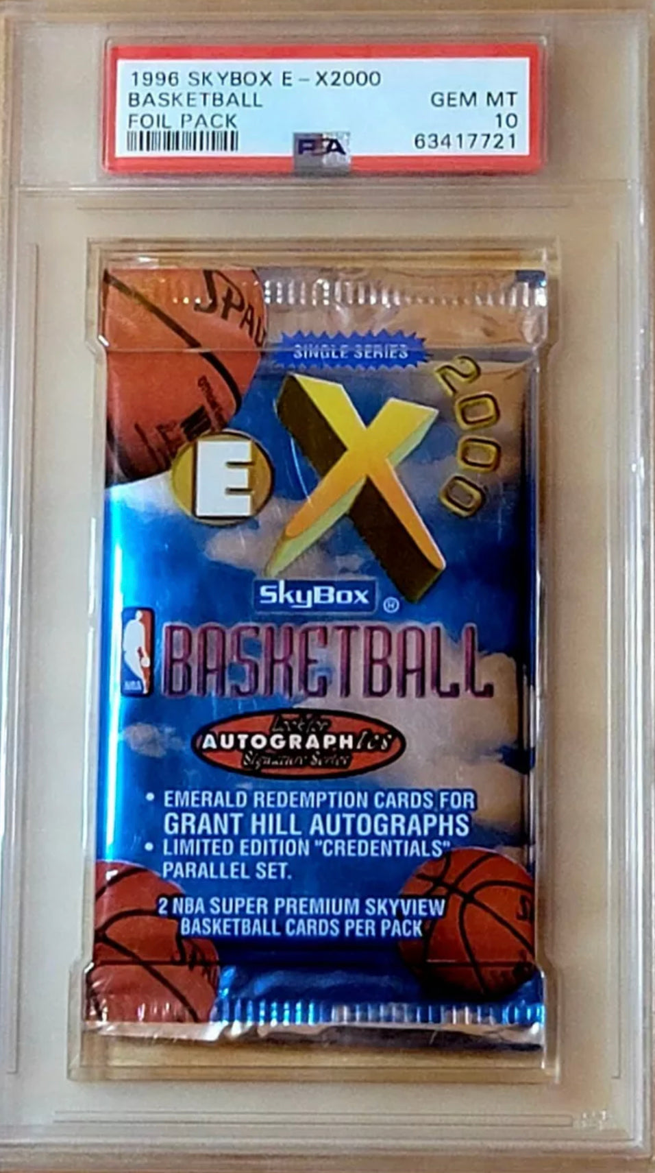 1996 Skybox E-X2000 | Unopened Pack Graded PSA 10