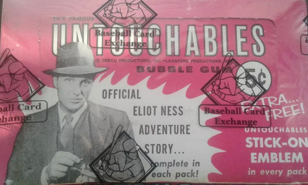 1962 Leaf THE UNTOUCHABLES, Wax Box, BBCE Cer